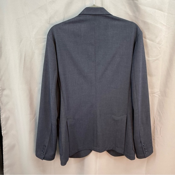 Nordstrom Tech Smart Trim Fit Blazer Sport Coat Stretch Blue Size 40R - Picture 2 of 7